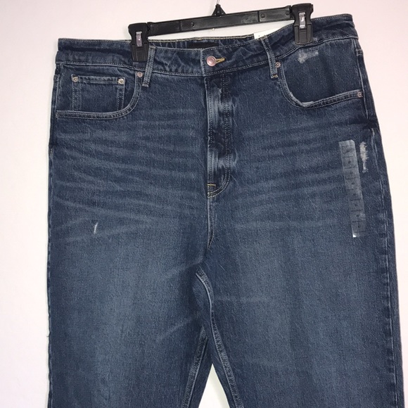 Free Assembly Super High-Rise Distressed Straight Leg Jeans Size 20 NWT - Picture 5 of 15
